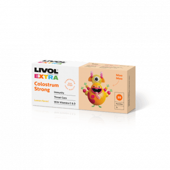 Livol Extra Colostrum Strong kurgupastillid ternespiimaga N20