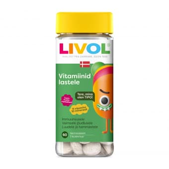 Livol Multi puuviljamaitselised närimistabletid lastele N60