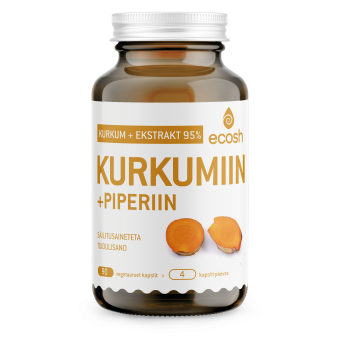 Ecosh Kurkumiin 95% + Piperiin kapslid N90