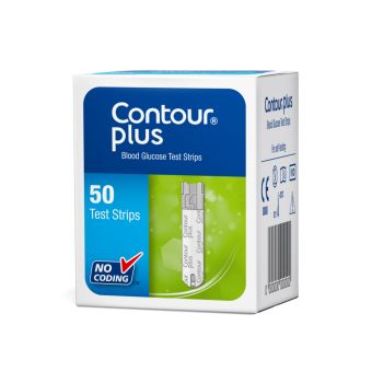 Contour Plus тест-полоски для определения уровня сахара в кровиs N50