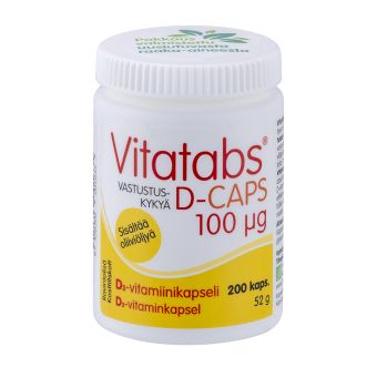 Vitatabs D3 100 MCG (4000IU) масляные капсулы N200