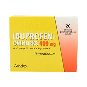 IBUPROFEN-GRINDEKS ÕHUK. POLÜM. KAT. TBL 400MG N20