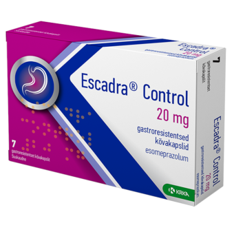 ESCADRA CONTROL GASTRORESIST KÕVAKAPSEL 20MG N7