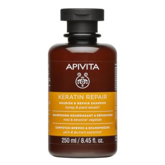 Apivita Nourish & Repair Keratin шампунь для сухих и поврежденных волос 250 мл