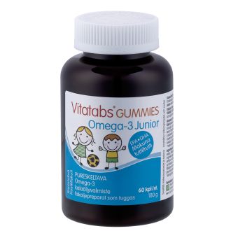 Vitatabs Junior Omega-3 Tutti-Frutti pehmed kalakesed N60