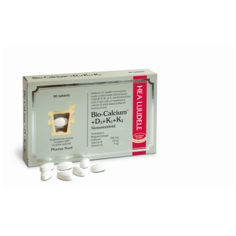 Bio-Calcium + Vitamiin D+K närimistbl N90