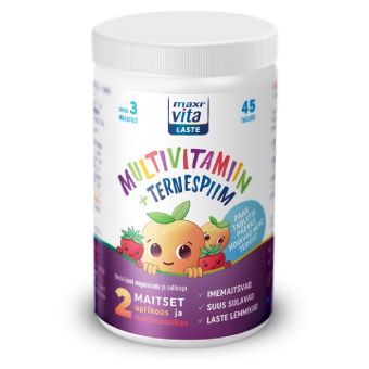 MaxiVita Laste multivitamiin + ternespiim närimistbl N45