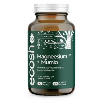 Ecosh Magneesium PRO + Mumio – lihastele, närvisüsteemile, immuunsüsteemile N90
