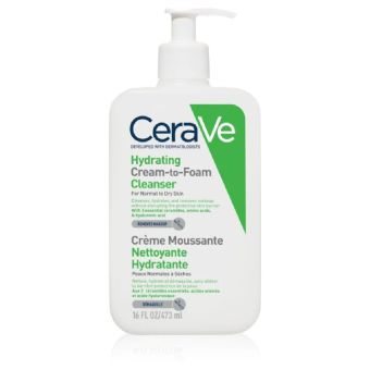 CeraVe Hydrating Cream-to-Foam vahutav pesukreem 473 ml