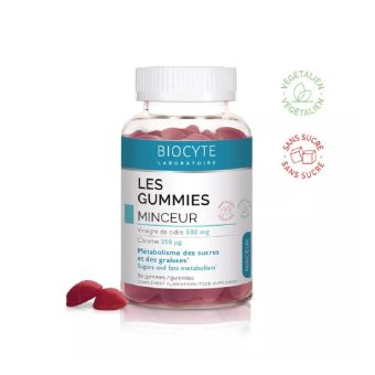 Biocyte Les Gummies Minceur õunaäädika kummikommid N60