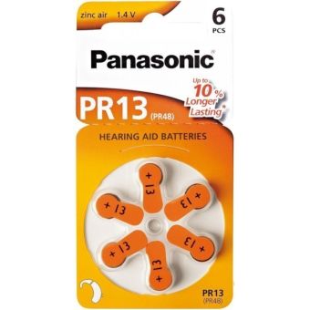 Panasonic батарейки для слухового аппарата PR13L N6