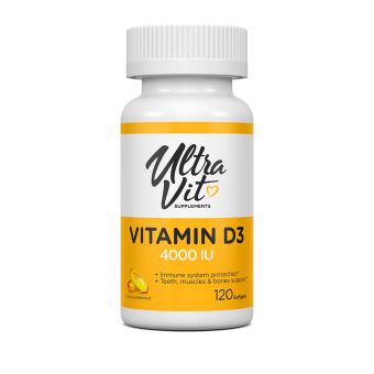 UltraVit Vitamin D3 4000IU pehmekapsel N120