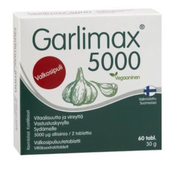 Garlimax 5000 чесночные таблетки без запаха N60