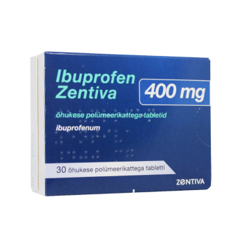 IBUPROFEN ZENTIVA ÕHUK. POLÜM.KAT. TBL 400MG N30