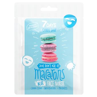 7DAYS CANDY SHOP näomask MACARONS mustikaga 25 g