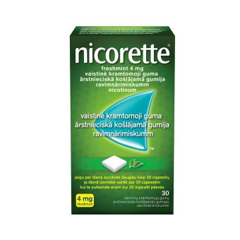 NICORETTE FRESHMINT RAVIMNÄRIMISKUMM 4MG N30