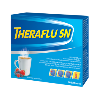 THERAFLU SN SUUKAUD. LAH. PLV 500MG+30MG N10