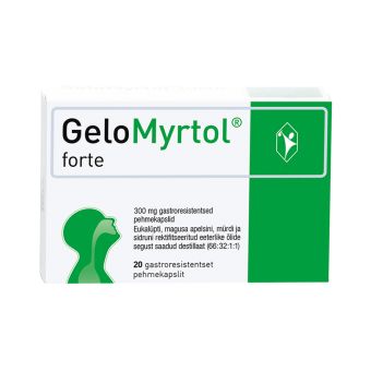 GELOMYRTOL FORTE GASTRORESIST. PEHMEKAPS. 300MG N20