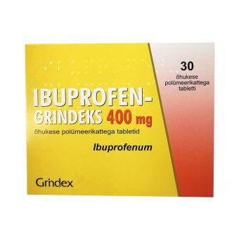 IBUPROFEN-GRINDEKS ÕHUK. POLÜM.KAT. TBL 400MG N30