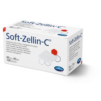 Soft-Zellin C тампоны для очистки кожи 6x3cm N100