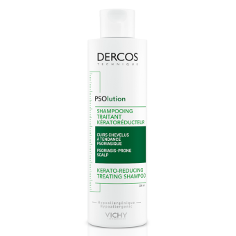 Vichy Dercos Psolution Kerato шампунь против зуда и перхоти для склонной к псориазу кожи головы 200 мл