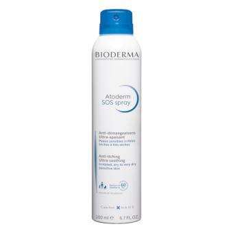 Bioderma Atoderm Sos Spray kiiretoimeline vahend sügelevale nahale 200 ml