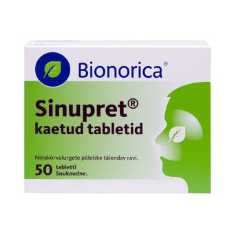 SINUPRET KAETUD TBL 6MG+18MG+18MG+18MG+18MG N50