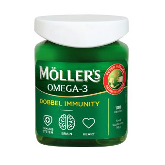 Möller's Dobbel Immunity kapslid N100