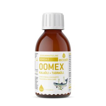 Ecosh Oomex oomega-3 kalaõli + tudraõli 150 ml