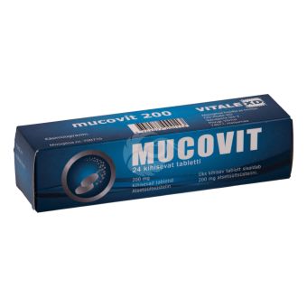 MUCOVIT РАСТВОРИМЫЕ ТАБЛЕТКИ 200MG N24