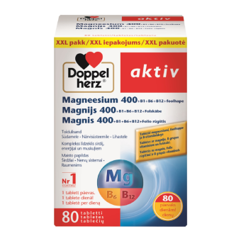 Doppelherz Aktiv Magnesium 400 + Foolhape + B tabletid N80