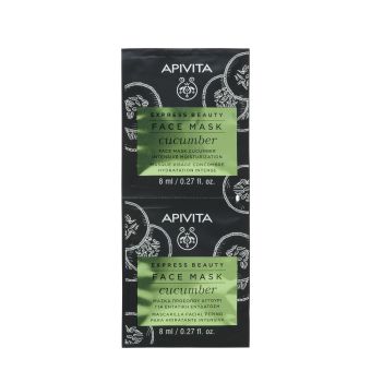 Apivita Express Beauty Intensiivselt niisutav näomask kurgiga 2x8ml