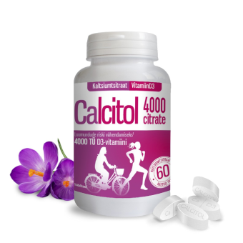 Calcitol citrate kaltsium + D3 4000IU N60