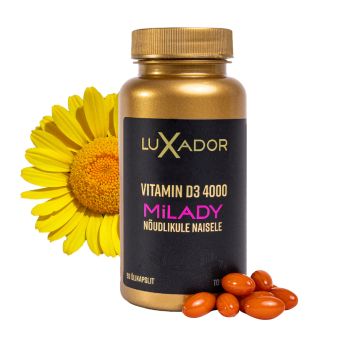 Luxador Milady vitamiind D3 4000iu kapslid N90