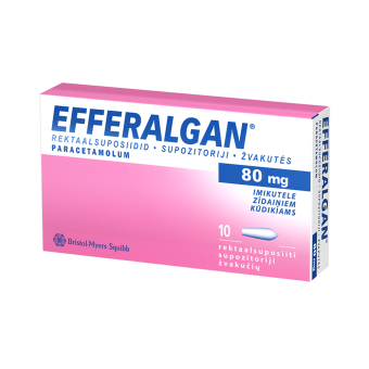 EFFERALGAN REKTAALSUPOSIIT 80MG N10