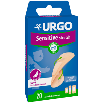 Urgo SensitiveStretch пластырь телеснго цвета, 3 размера N20