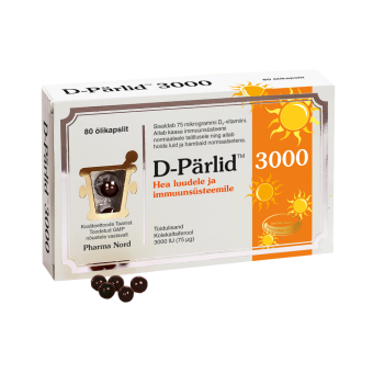 Pharma Nord D-Pärlid 3000 75mcg N80