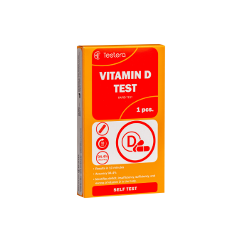 Testera Vitamin D Test Cassette kiirtest D-vitamiini taseme määramiseks verest N1