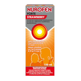 NUROFEN FORTE STRAWBERRY SUUKAUDNE SUSP. 40MG 150 ml