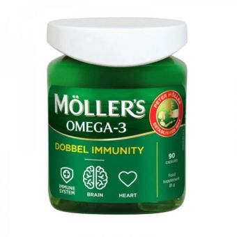 Möller's Dobbel Immunity kapslid N90