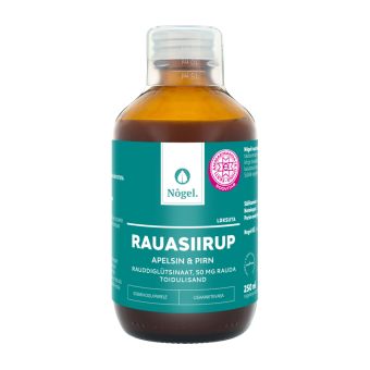 Nõgel Rauasiirup apelsini ja pirniga, rauddiglütsinaat, 50 mg/15 ml 250 ml