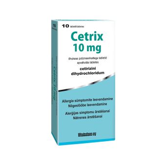 CETRIX ÕHUK. POLÜM.KAT. TBL 10MG N10