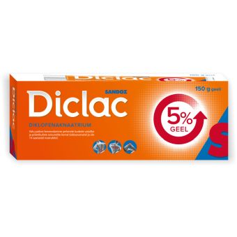 DICLAC 5% GEEL 50MG 150 g