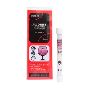 Testera Alcotest Disposable Breathalyzer ühekordne alkotest N1