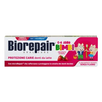 Biorepair Kids hambapasta 0-6a lastele, maasikamaitseline 50 ml