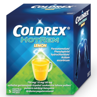 COLDREX HOTREM LEMON 750+10+60MG N5 SUUKAUDSE LAH PLV