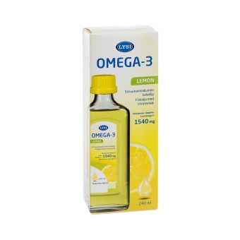 Lysi Omega-3 рыбий жир со вкусом лимона 1540MG 240 мл