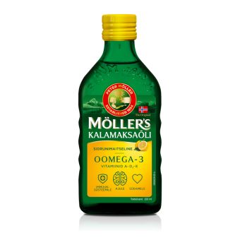 Möller's kalamaksaõli sidruniga 250 ml