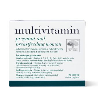 New Nordic Multivitamin Pregnant & Breastfeeding мультивитамин для беременных и кормящих N90