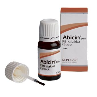 Abicin 30% смоляной лак от грибка ногтей 10 мл